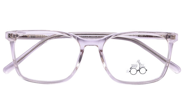 Transparent  Full Rim Square Eyeglasses S4398