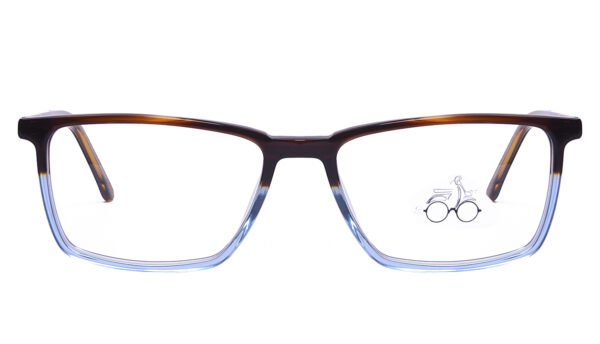 Brown TransparentSquare Eyeglasses S4299 - Image 2