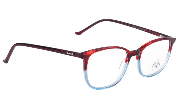 Maroon and Transparent Full Rim Square - Image 3