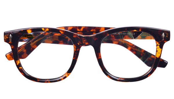 Tortoise Full Rim Rectangle Eyeglasses 144 C3