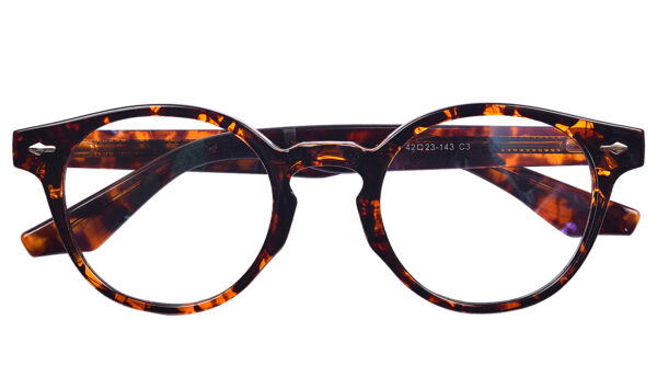 Tortoise Full Rim Round Eyeglasses 143 C3