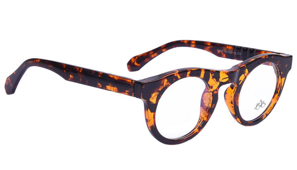 Black Tortoise Full Rim Round Eyeglasses - Image 3