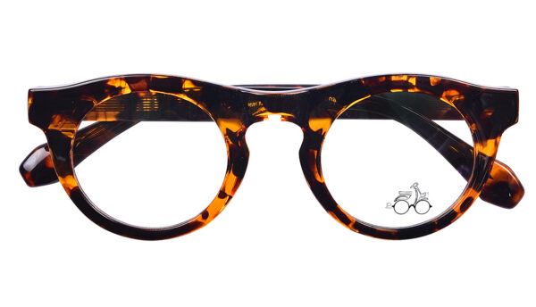 Black Tortoise Full Rim Round Eyeglasses - Image 2