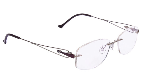 Rimless Rectangular Frame for Men Women RR411 - Image 3