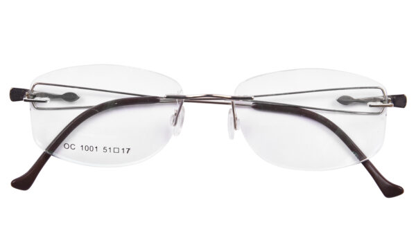 Rimless Rectangular Frame for Men Women RR411 - Image 2