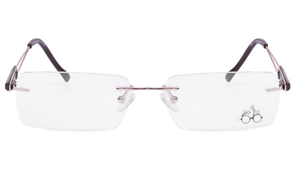 Rimless Rectangular Frame for Men Women RR431 - Image 2