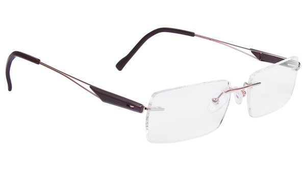 Rimless Rectangular Frame for Men Women RR431 - Image 3