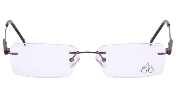 Rimless Rectangular Frame for Men Women RR451