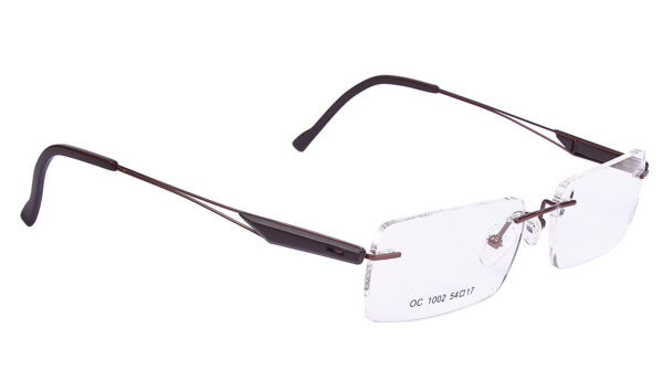 Rimless Rectangular Frame for Men Women RR451 - Image 3