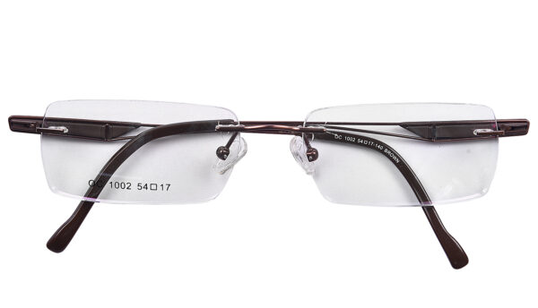 Rimless Rectangular Frame for Men Women RR451 - Image 4