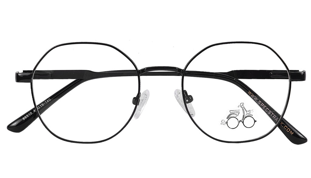 Steel Full Rim Hexagonal Eyeglasses